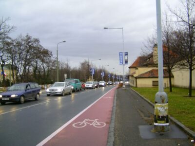 Město se nepochlubilo třemi kilometry cyklopruhů