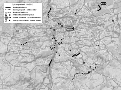 Přehled novinek v pražské infrastruktuře 1-9/2012