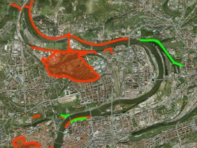 Mapa zprůjezdňování cyklotras