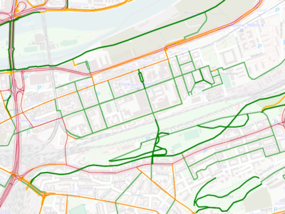 Mapa dopravního stresu