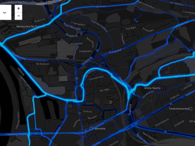 Strava Heatmap, pomůcka pro plánování cyklistické infrastruktury