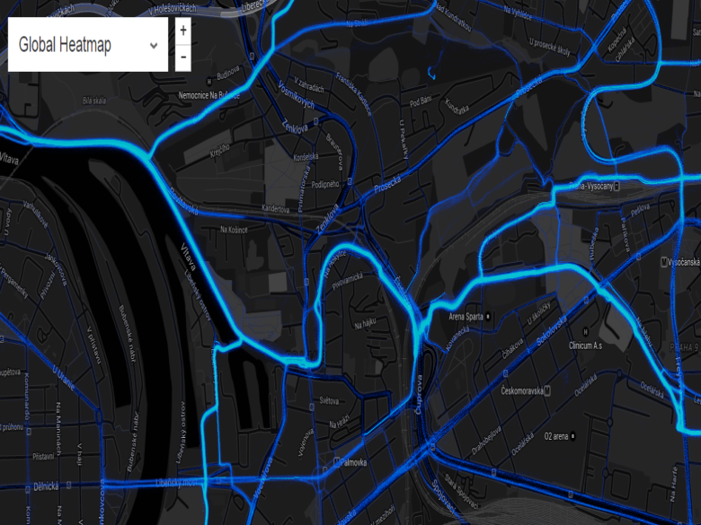 Strava Heatmap, pomůcka pro plánování cyklistické infrastruktury