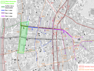 Cykloobousměrka Žitná a Anglická