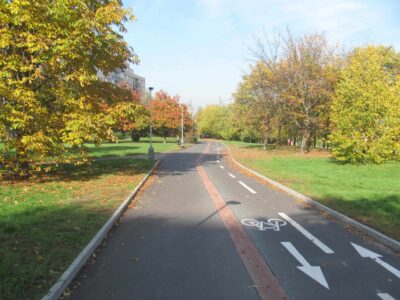 Cyklostezka A41 na Jižním Městě