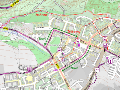 Aktualizace cyklomapy podle uživatelů