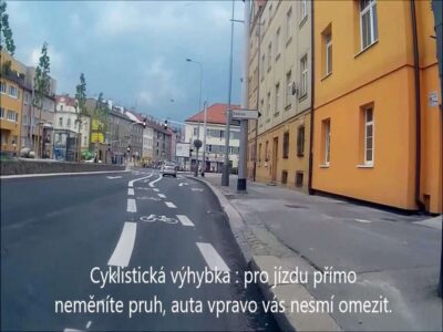 Cyklopruhy v křižovatkách pomáhají cyklistům i motoristům