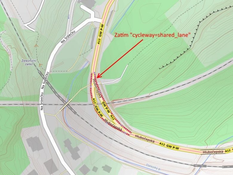 Specifika cykloopatření v OpenStreetMap