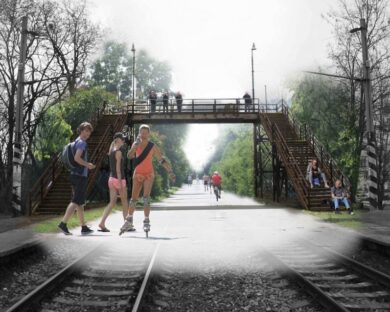 Vzpomínání na pražské cyklotrasy (13) Vršovická drážní promenáda