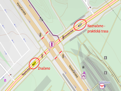 Praktické trasy v cyklomapě Prahou na kole