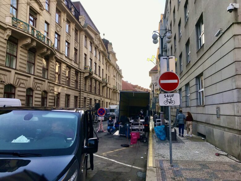 Francouzský štáb přivezl do Prahy cykloobousměrku