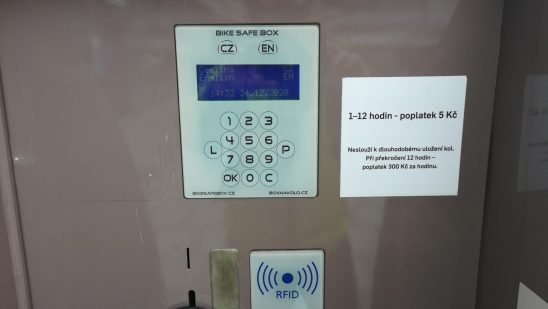 cyklobox oc westfield chodov ceník parkování kol