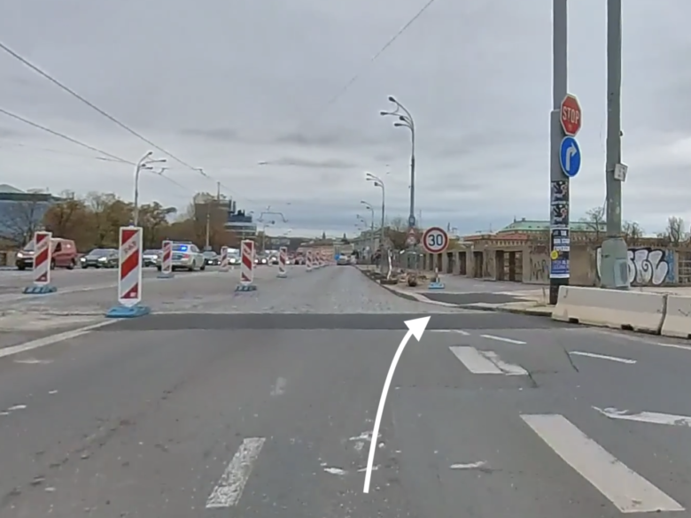 Cyklopruh na Bubenské a stezku na Hlávkově mostě propojil nájezd