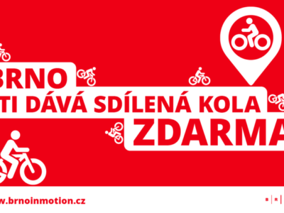 Brno dává lidem sdílená kola zdarma. Dvakrát denně na 30 minut