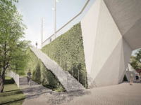 Předpolí Dvorecké mostu, vizualizace.