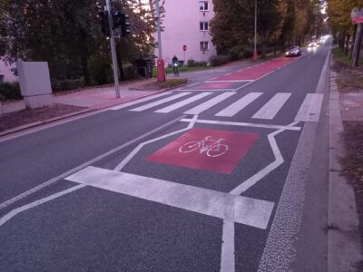 Ústí nad Labem získalo svou první předsunutou stopčáru pro kola