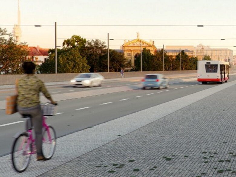 Magistrála v centru metropole by měla být přívětivější k cyklistům