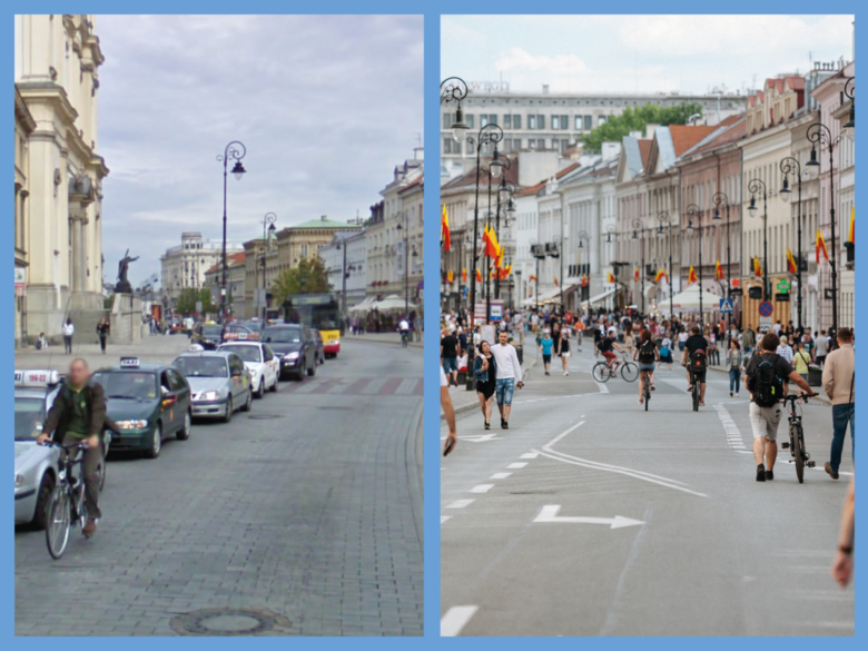 Varšava o víkendech vyzkouší Královskou cestu bez aut