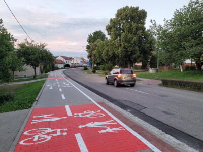 Slavičín has completed the construction of a bicycle path that connects the town center with Hrádek