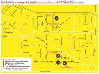 Mapa nových školních ulic v Praze 7. Zdroj: Praha 7