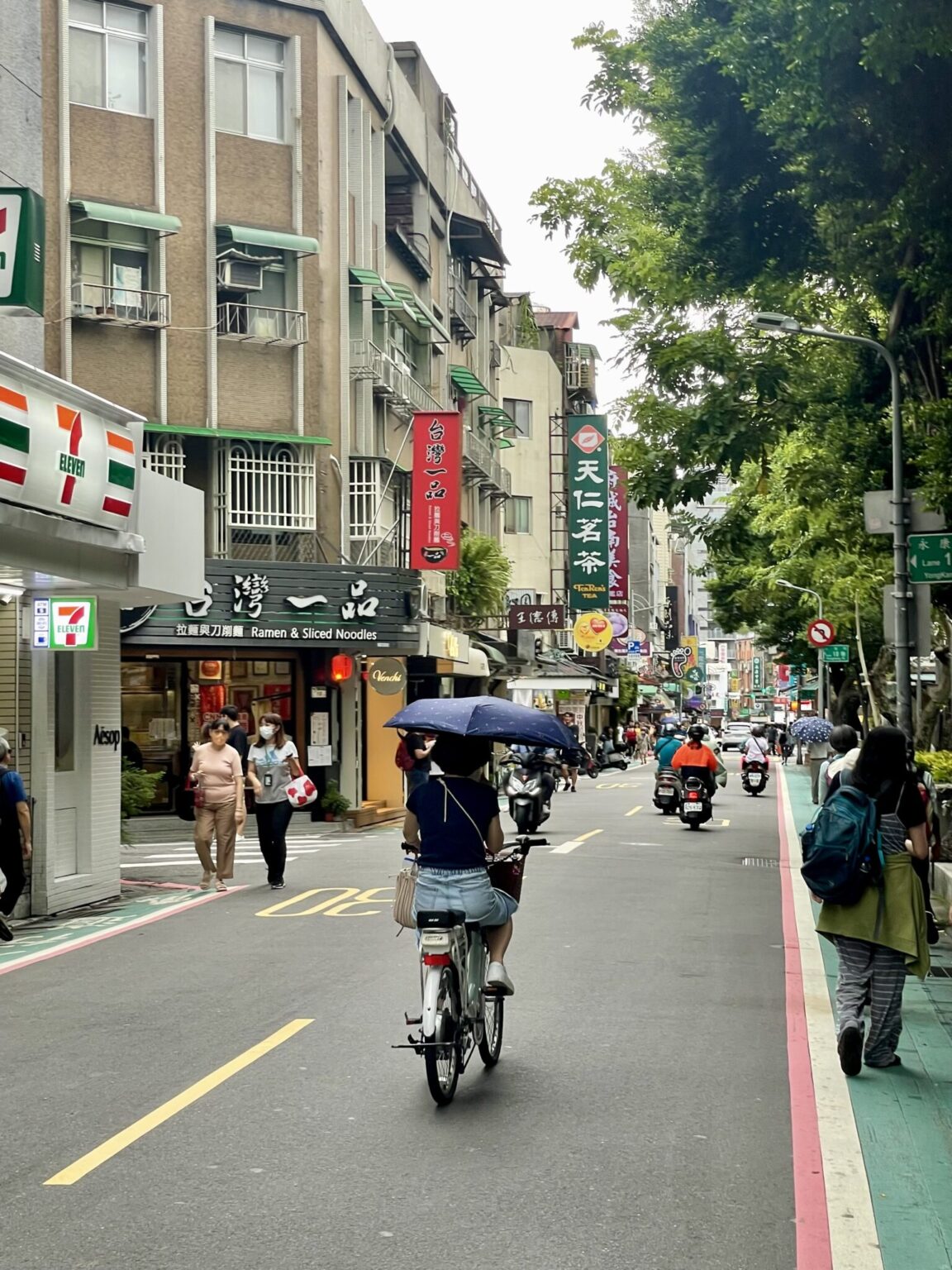 Kolo ja na Tchaj-wanu přirozeným dopravním prostředkem na krátké vzdálenosti – stejně jako skútr.