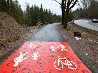 A new section of the Vltava Cycle Path connects Loučovice and Vyšší Brod.