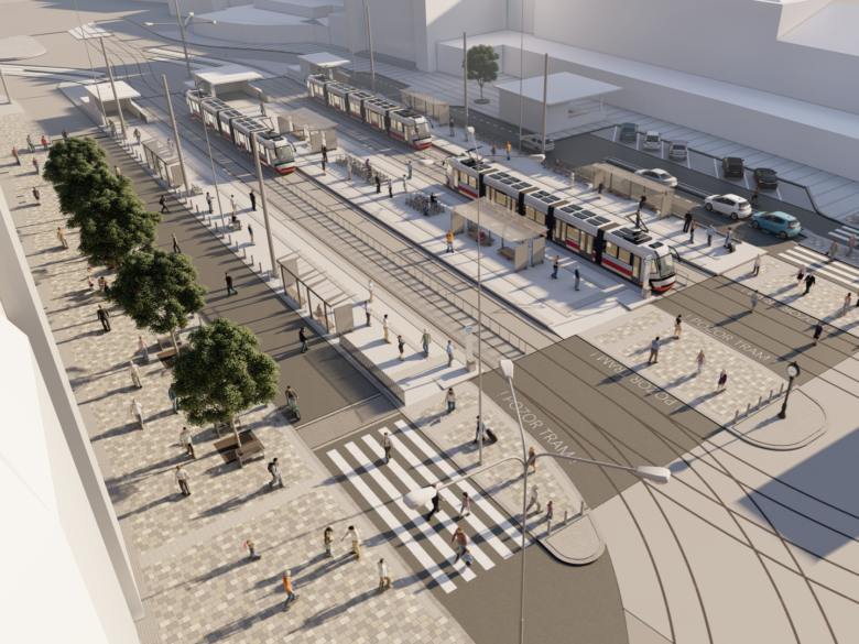 In front of Brno’s main train station one of the first shared zones in the Czech Republic will be created