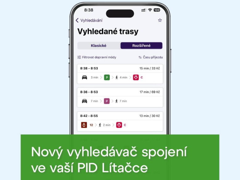 The PID Lítačka app now also includes cycling routes