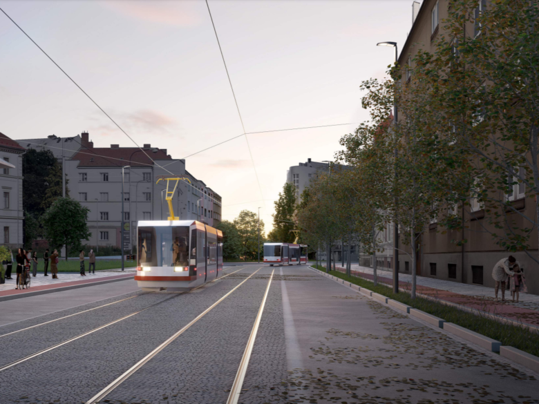 Olomouc plans to repair an important transport artery, including provisions for bike lanes