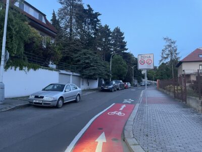 Nad Kazankou: The second longest contraflow bike lane in Prague