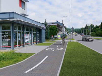 Zlín: Nová stezka spojí sídliště Jižní Svahy s páteřní cyklotrasou