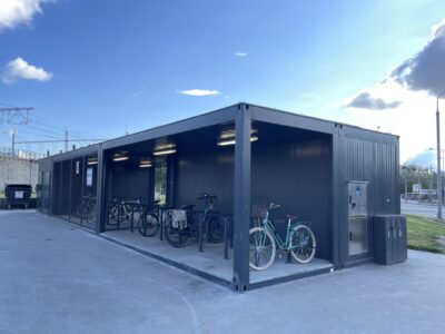 The bike storage at Plzeň main train station has been improved