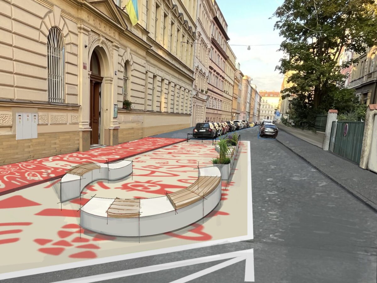 Vizualizace asphalt-artu.  Zdroj: Pěšky městem