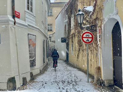 Městem na kole přeje klidné prožití vánočních svátků