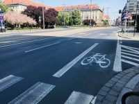 To už musí být, aby cyklopruh přešel v pouhý piktokoridor Zdroj: Petr Štádler