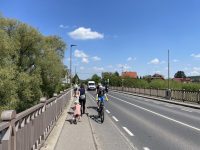 Cyklopruh na mostě. Zdroj: Jiří Motýl