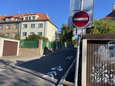 Další nové cykloobousměrky na Praze 6: Ořechovka i Petřiny
