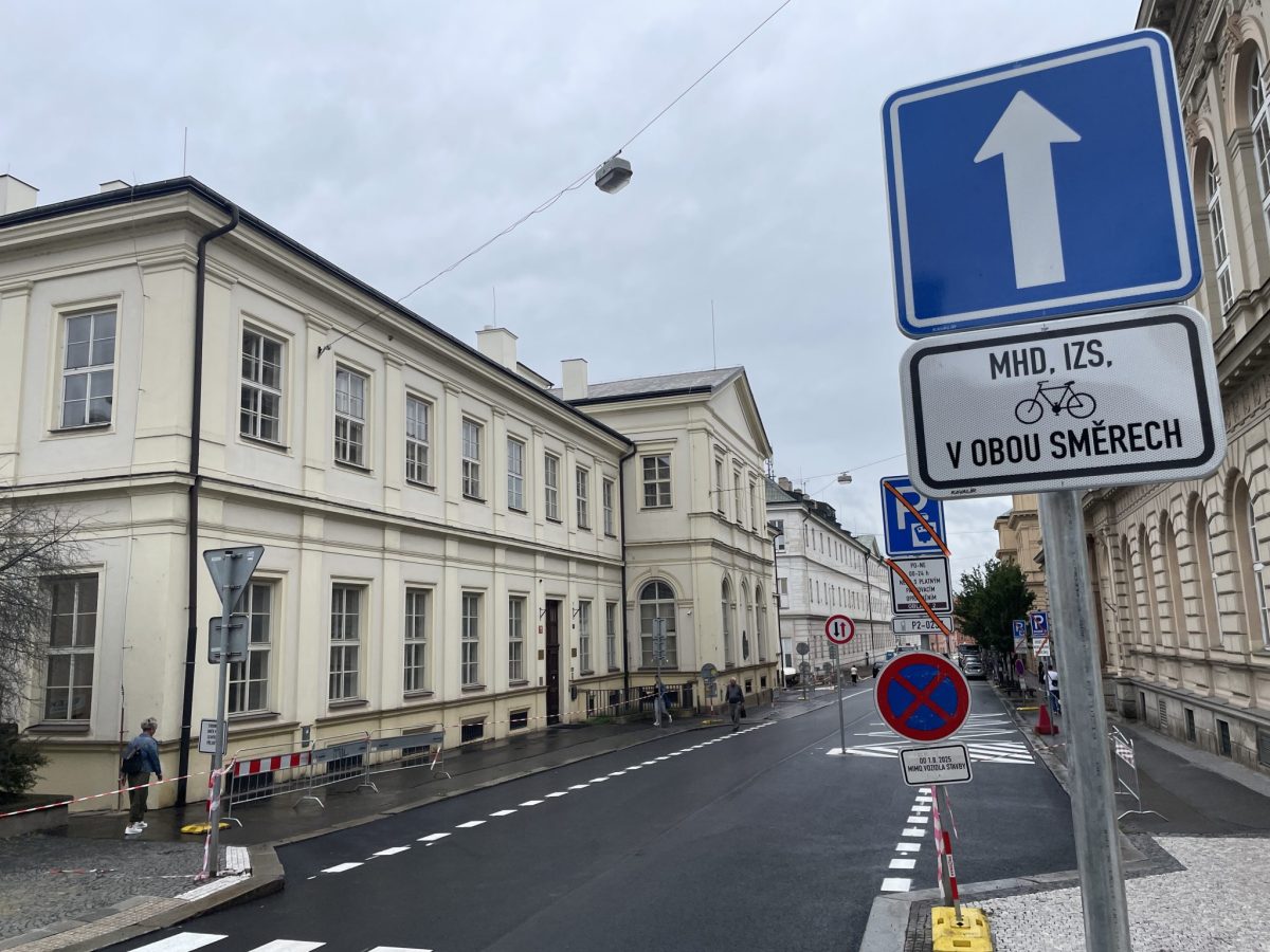 Nová cykloobousměrka. Zdroj: Jiří Motýl