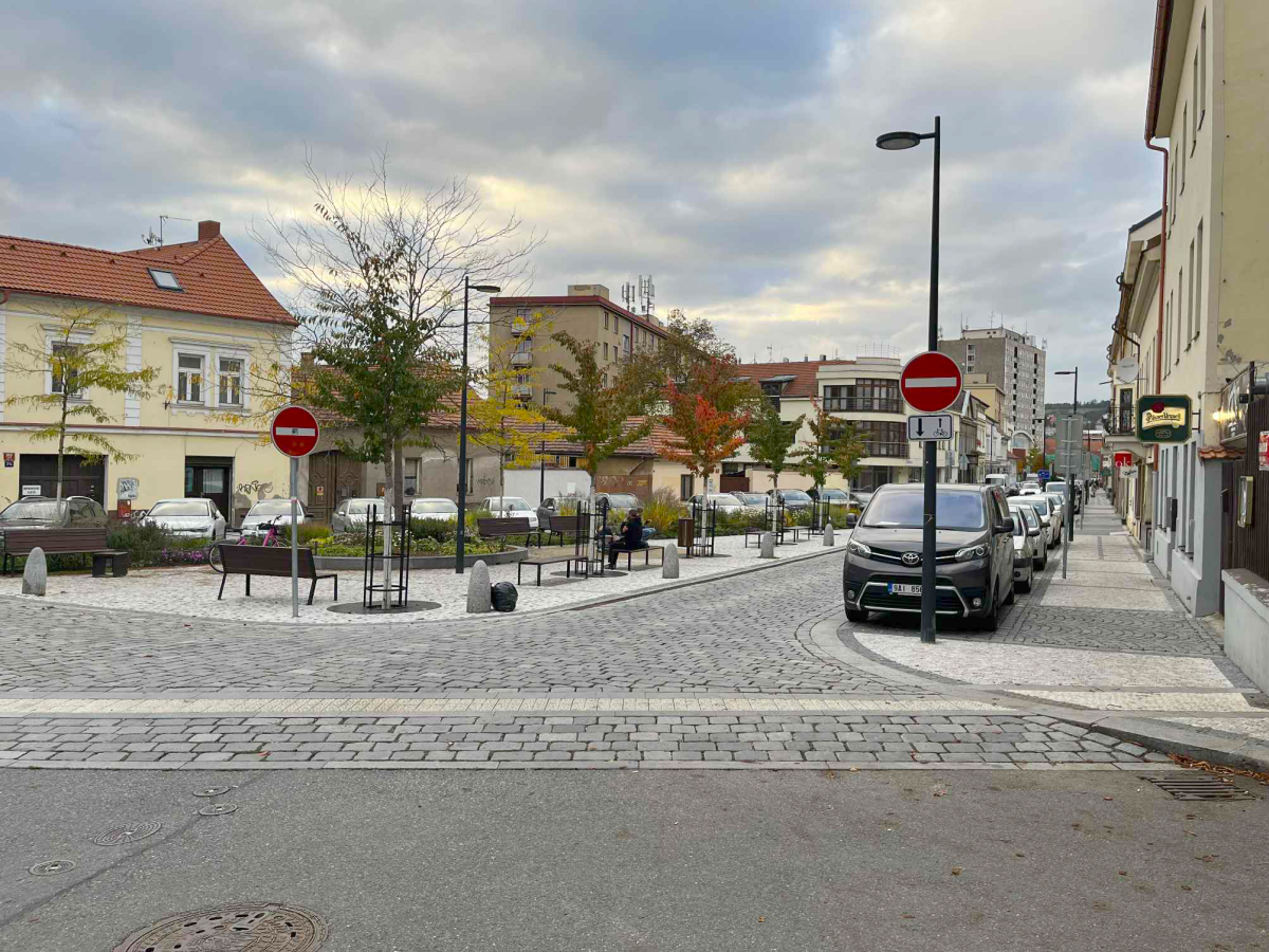 Branické náměstí, směrem do Braníku. Zdroj: O. Kraus