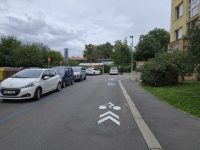 Cykloobousměrka Ve Struhách - Jednořadá. Zdroj: Ondřej Matěj Hrubeš, Dopravní6.cz