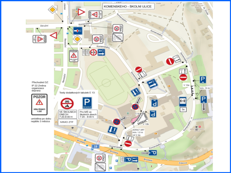 Žďár nad Sázavou zavádí školní ulici. Po připomínce budou jednosměrky průjezdné i pro cyklisty