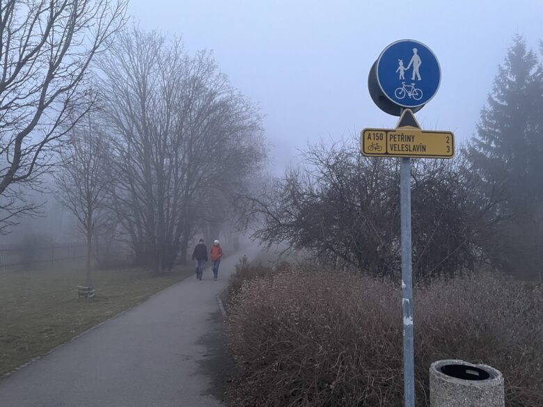 Drobný úklid značení u obory Hvězda