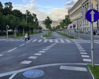 Blog: Devět věcí, které by si v cyklodopravě Praha měla vzít od Vídně
