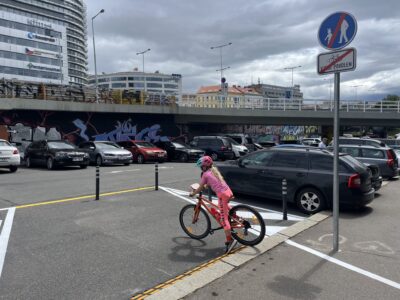 Praha 1: Cyklotrasa A410 na Těšnově je průjezdnější díky legalizaci chodníku